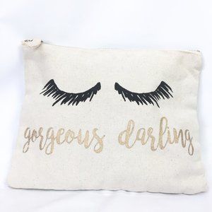 Gorgeous Darling Zippered Canvas Pouch